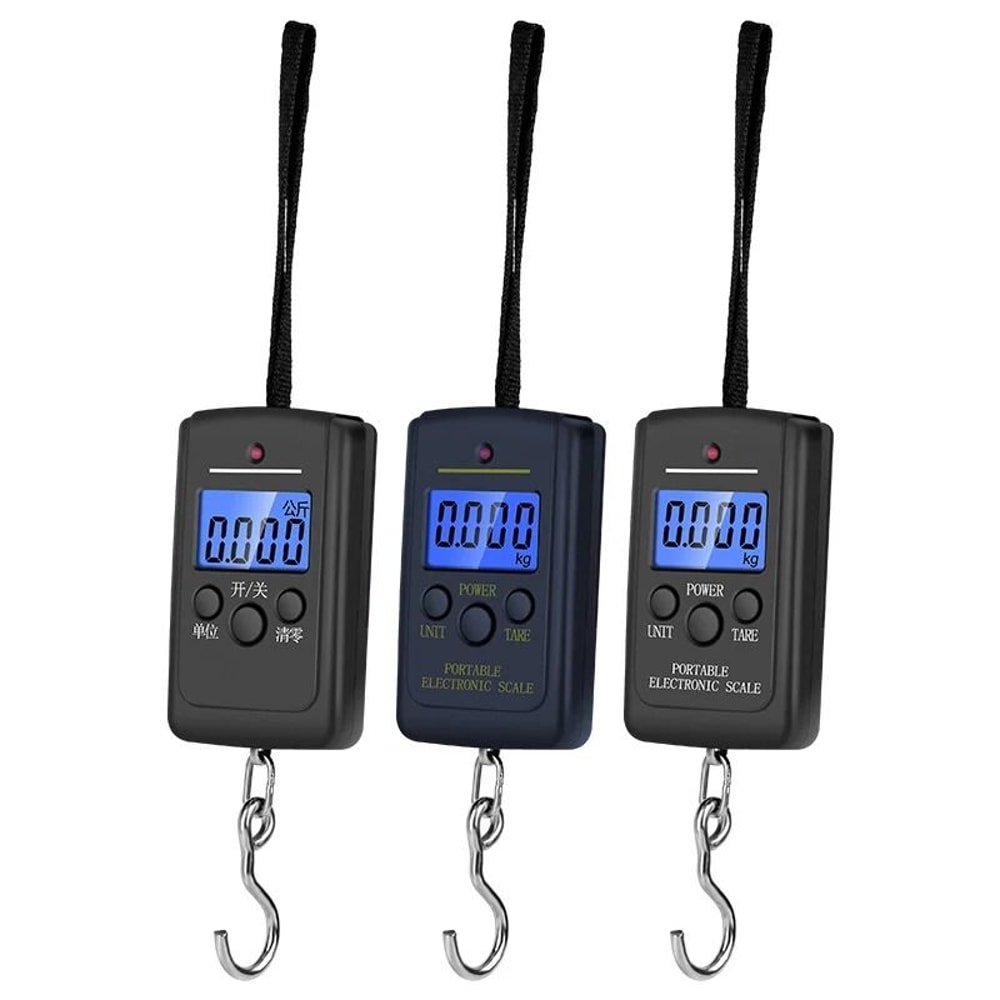 Portable 50kg Digital Luggage Scale Electronic Hanging Scale With 100cm Measuring Tape 4