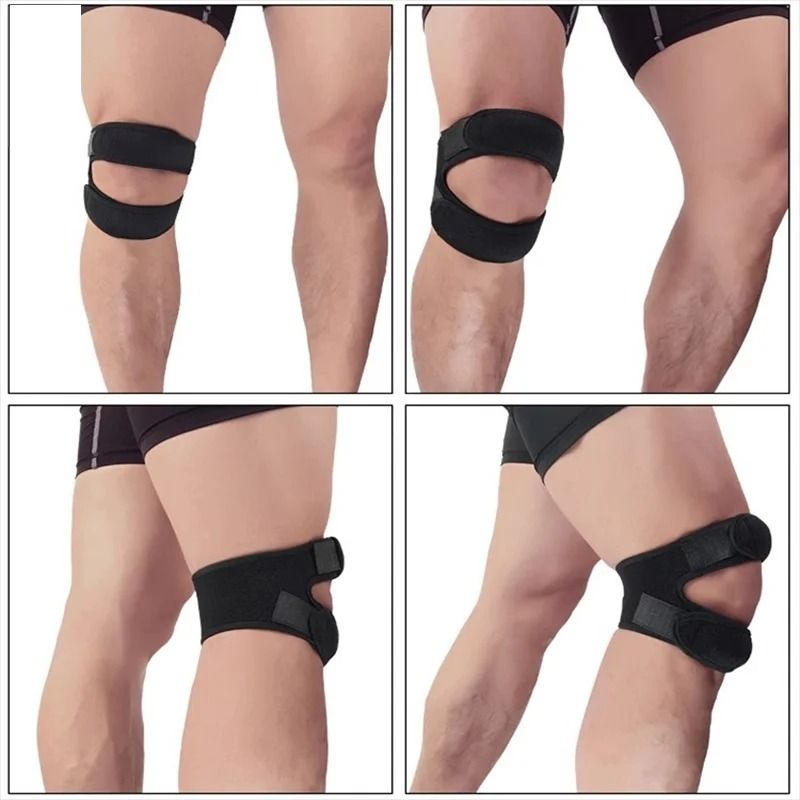 Pressurized Knee Wrap Sleeve Elastic Support Bandage With Open Patella For Sports Safety 6