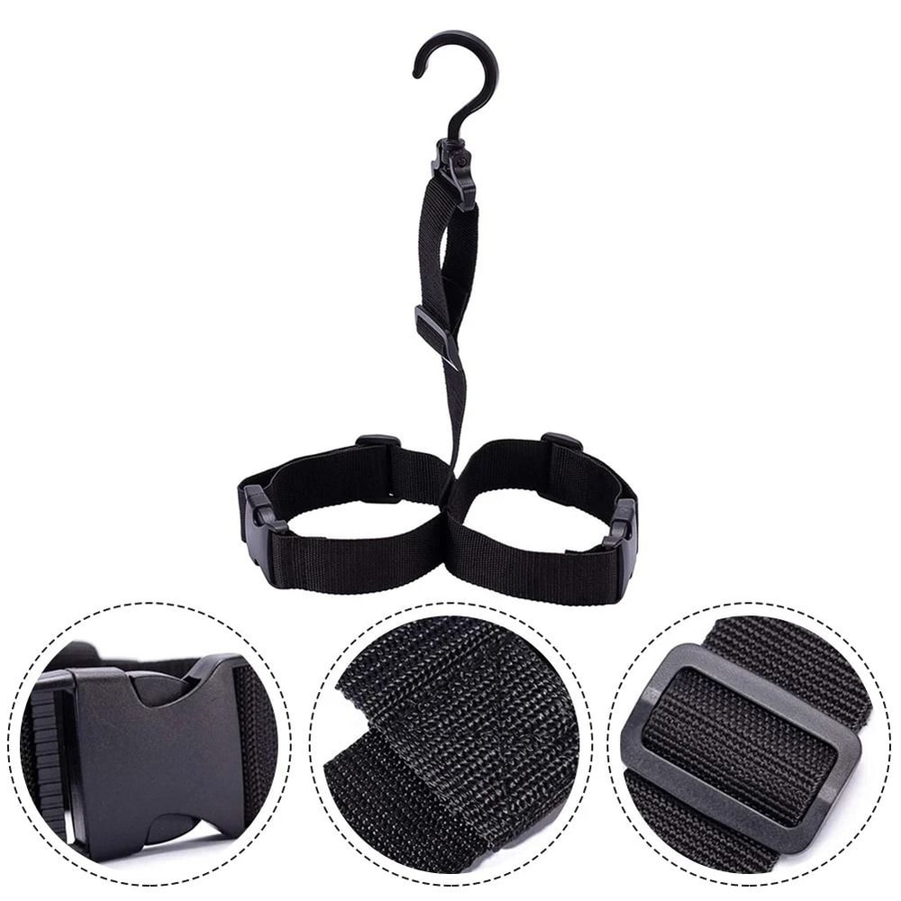 Adjustable Fishing Wader Boots Hanger Drying Rack Strap Belt For Rain Shoes Hunting Boots 3