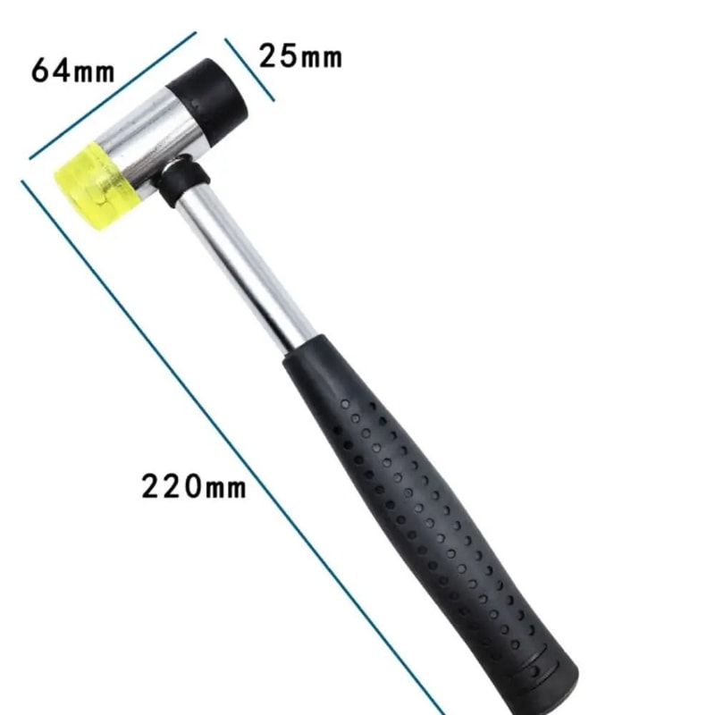 DoubleHeaded Guitar Fret Hammer Rubber Hard Surface Luthier Tool For Fretboard Repair 2