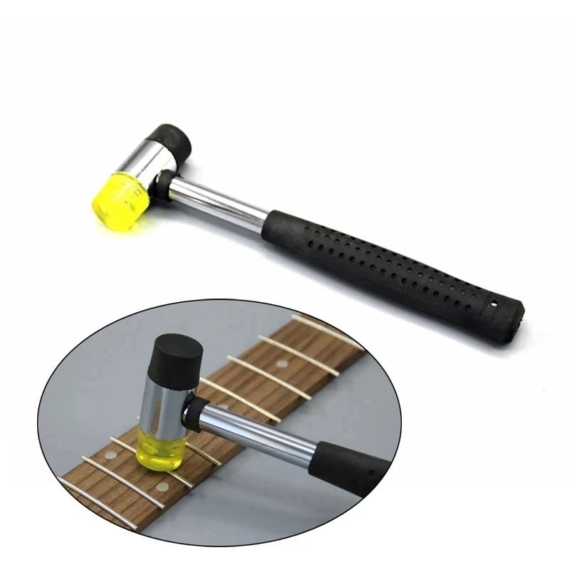 DoubleHeaded Guitar Fret Hammer Rubber Hard Surface Luthier Tool For Fretboard Repair 5