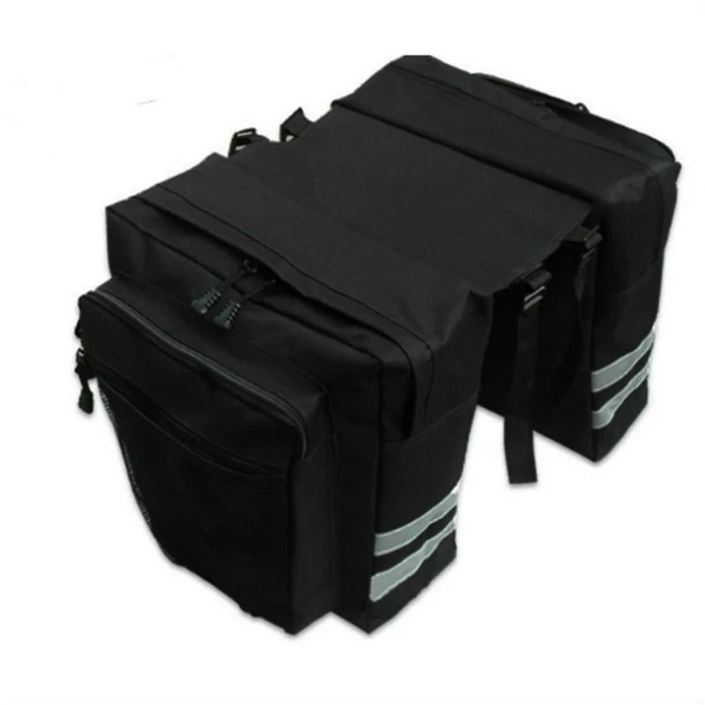 HeavyDuty MTB Bicycle Carrier Bag Waterproof Rear Rack Trunk Pannier For LongDistance Travel 9
