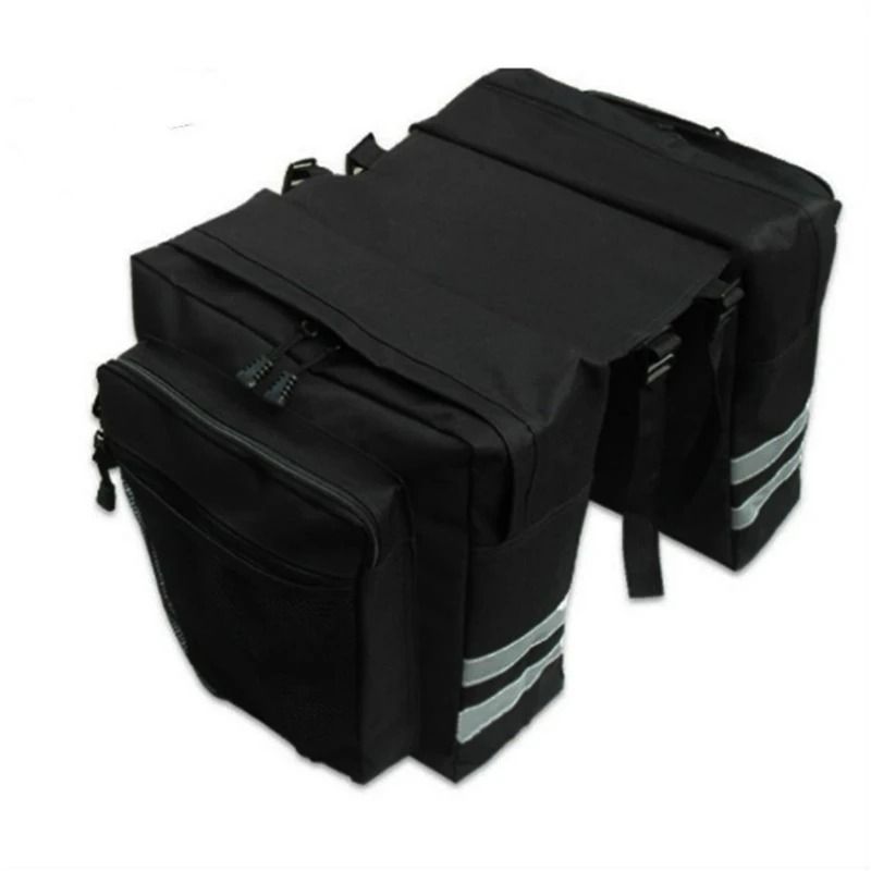 HeavyDuty MTB Bicycle Carrier Bag Waterproof Rear Rack Trunk Pannier For LongDistance Travel 9