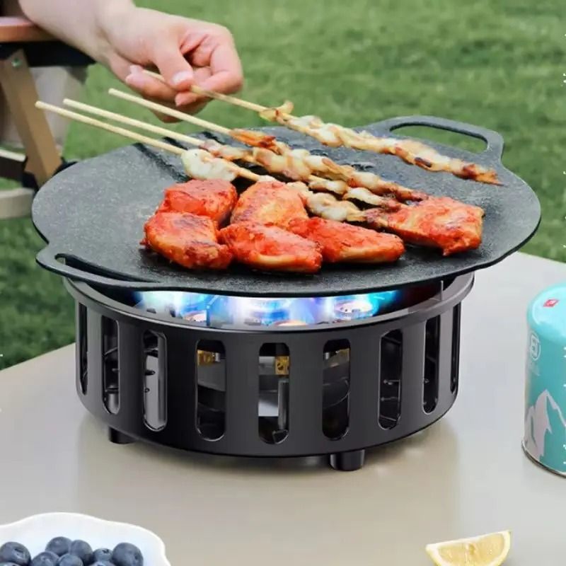 7Core HighPower Camping Stove 19800W Portable Windproof Gas Burner With Electronic Ignition 4