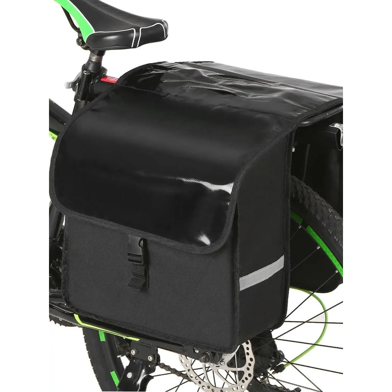 28L HeavyDuty Water Resistant Bicycle Trunk Bag Large Capacity Rear Rack Pannier For Commuting MT 2
