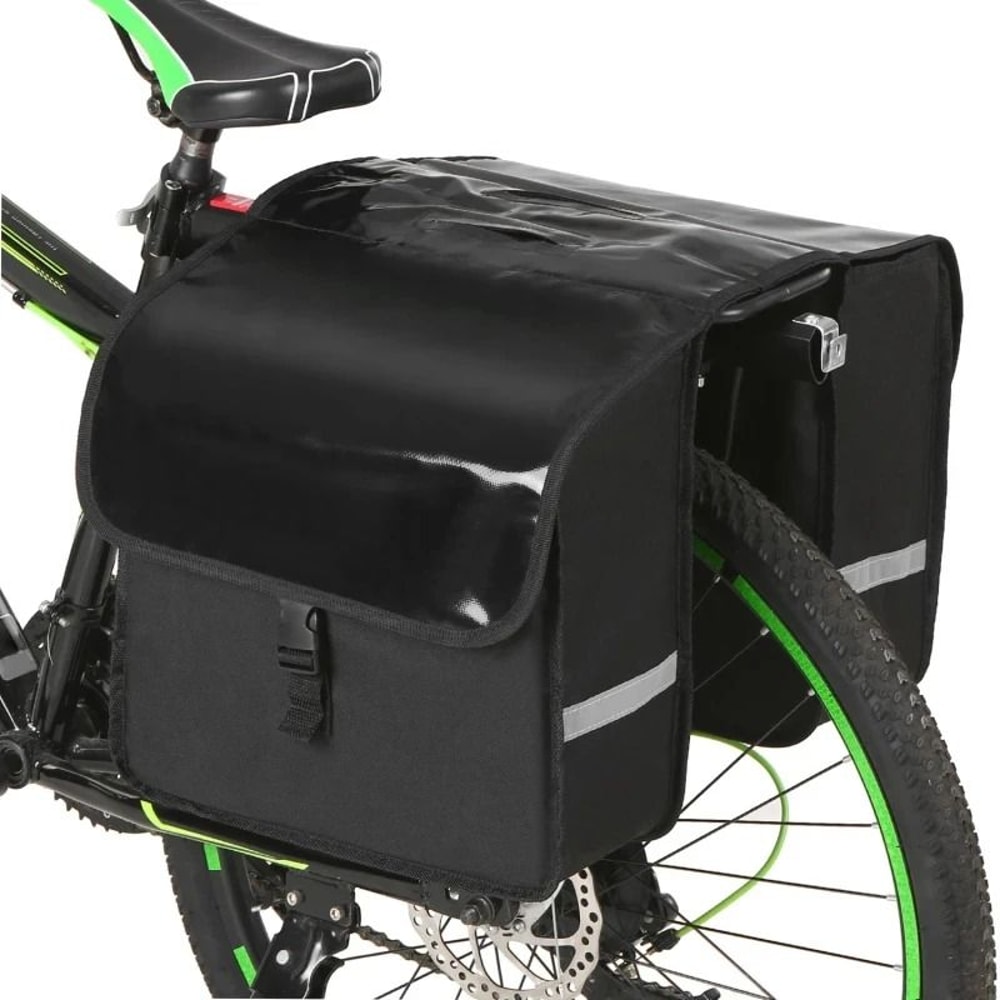 28L HeavyDuty Water Resistant Bicycle Trunk Bag Large Capacity Rear Rack Pannier For Commuting MT 6