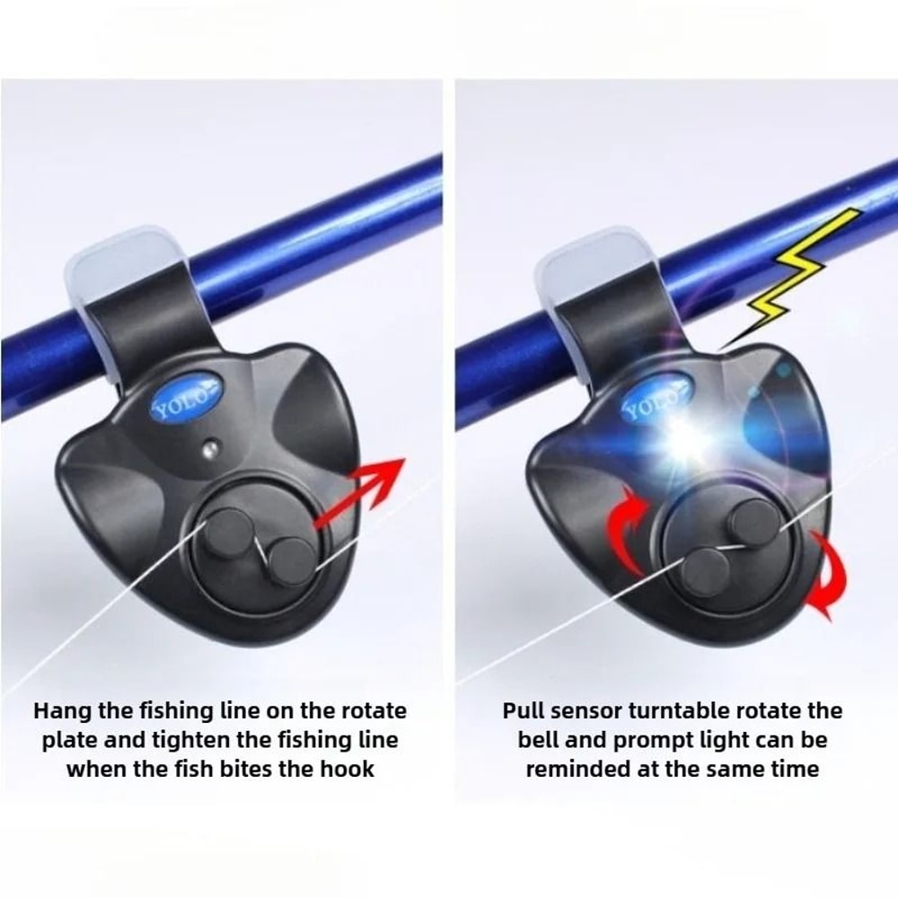 Electronic Fishing Bite Alarm HighVolume Siren Indicator With Rod Buzzer For Day Night Fishing 0