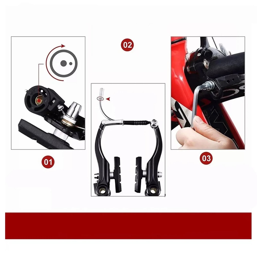 Mountain Bike VBrake Set Front Rear Aluminum Alloy Riding Accessories For Road MTB 5