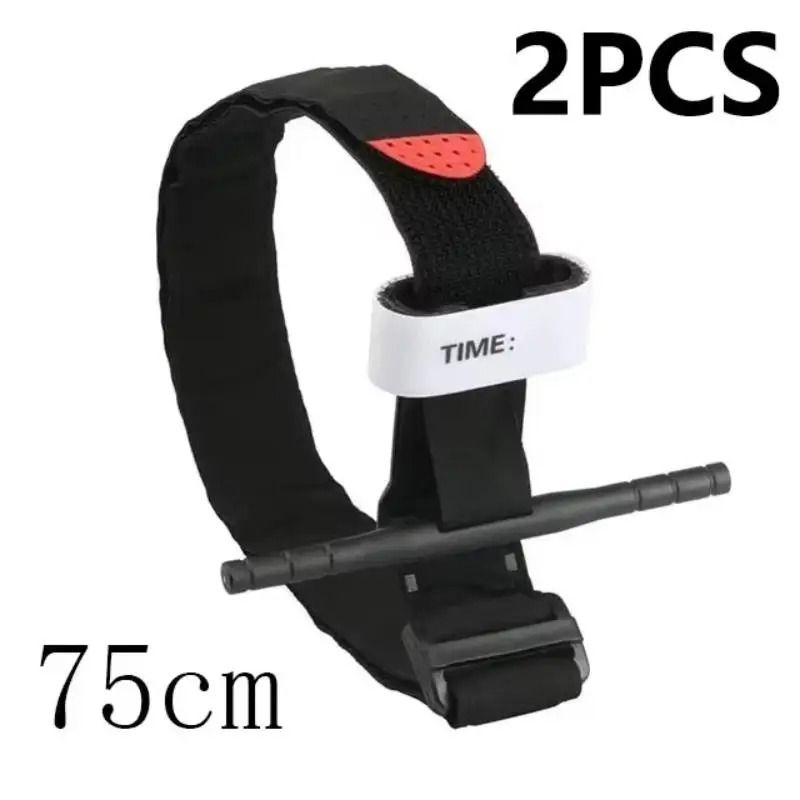 2PCS Tactical Medical Tourniquet Professional Red Tip Emergency Belt For Outdoor Exploration Comb 0