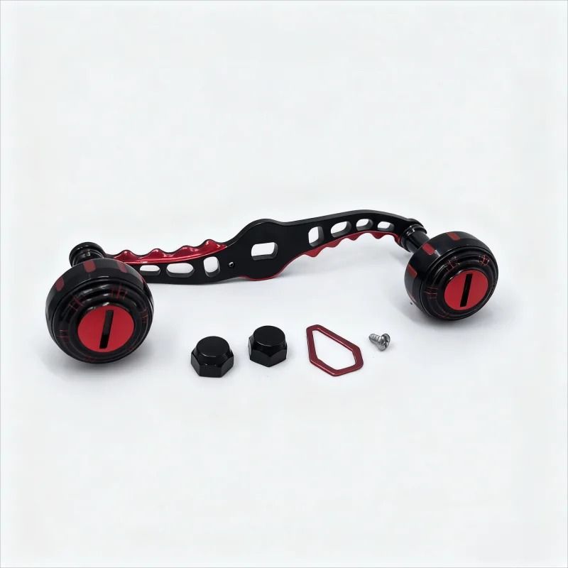 Lightweight Carbon Fiber Baitcasting Reel Handle Upgrade Kit Metal EVA Knobs For Spinning Rod Modi 0