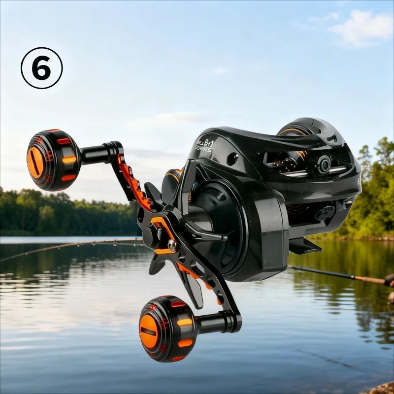 Lightweight Carbon Fiber Baitcasting Reel Handle Upgrade Kit Metal EVA Knobs For Spinning Rod Modi 1