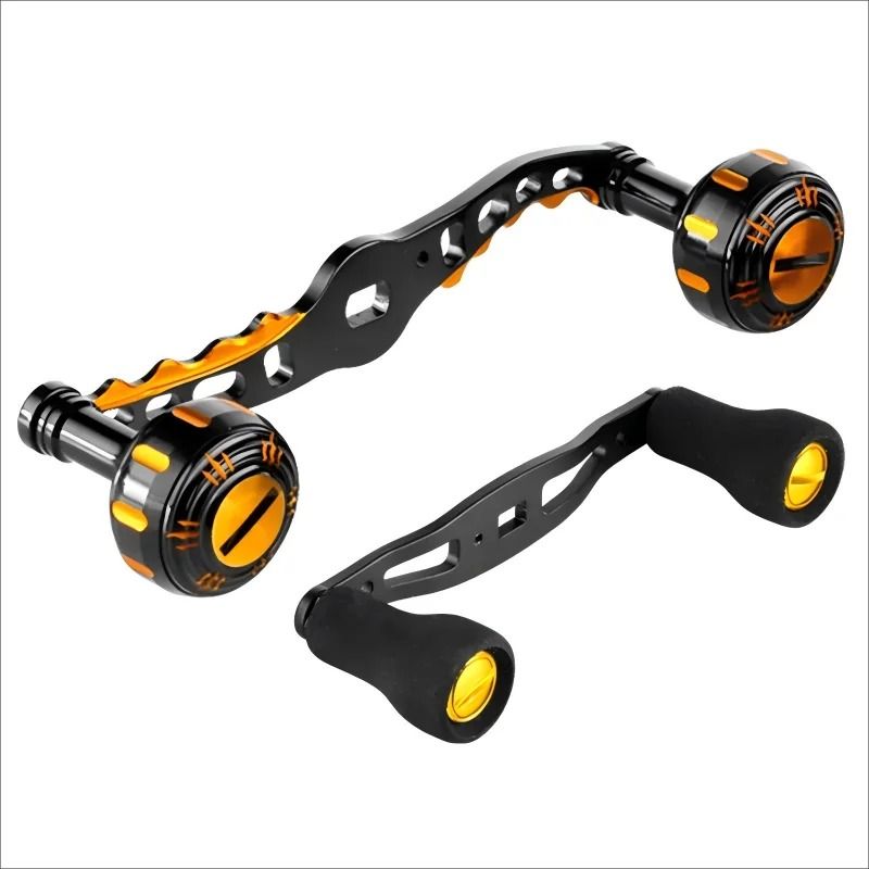 Lightweight Carbon Fiber Baitcasting Reel Handle Upgrade Kit Metal EVA Knobs For Spinning Rod Modi 2