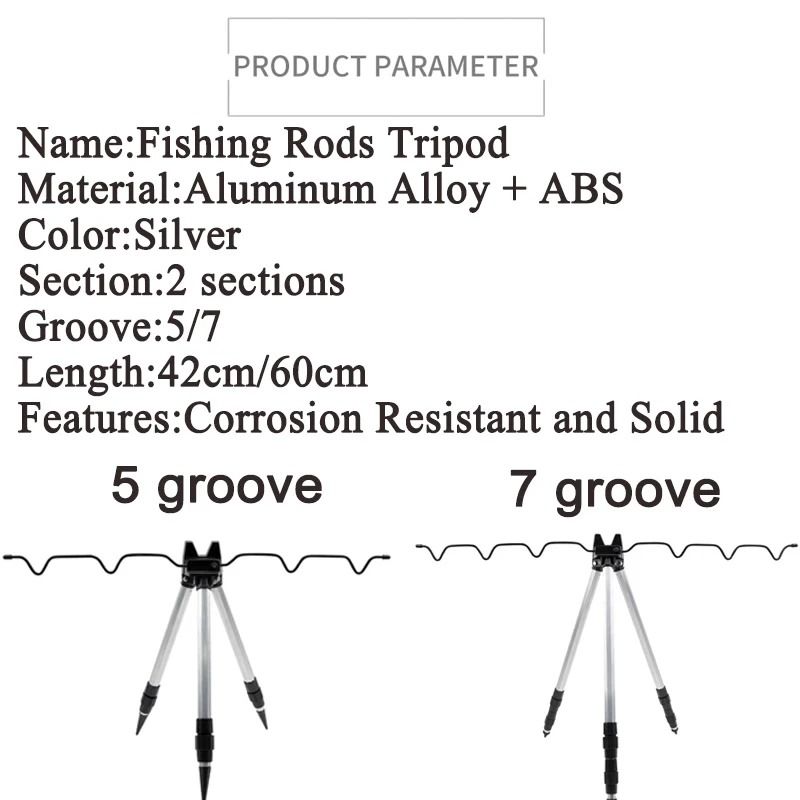 Telescopic Fishing Rod Tripod Stand CorrosionResistant Aluminum Sea Pole Support Frame 5