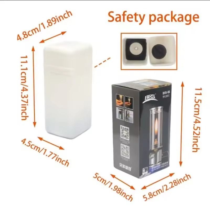 BRS55 Dreamlike Candlelight Lamp Windproof Gas Candle For Tent Lighting Outdoor Camping 6