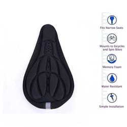 soft 3d padded cycling bicycle saddle cover – comfortable pe foam cushion mat for mtb & road bikes