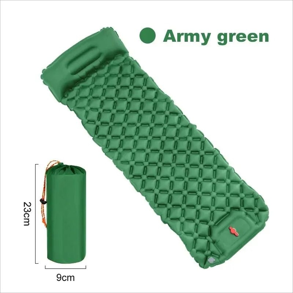 Ultralight Outdoor Camping Air Mattress Portable Inflatable Sleeping Pad With Builtin Pump Pillow 9