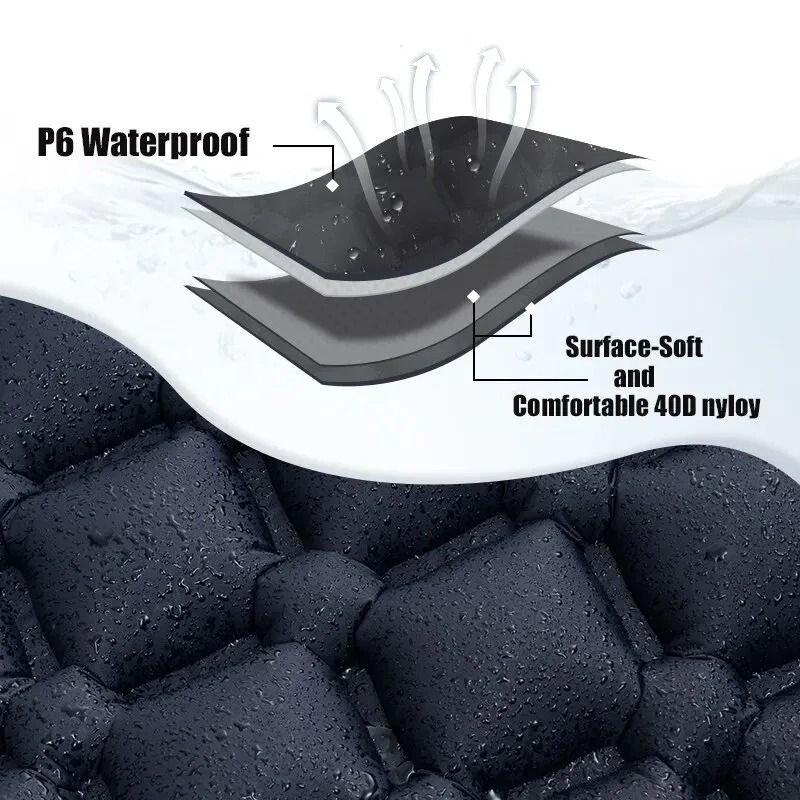 Ultralight Outdoor Camping Air Mattress Portable Inflatable Sleeping Pad With Builtin Pump Pillow 5