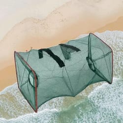 foldable crab, shrimp, and crayfish net cage – automatic fishing trap for outdoor use
