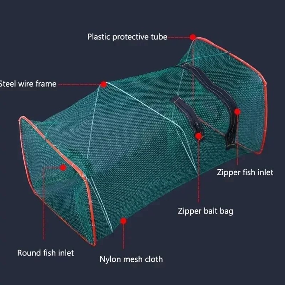 Foldable Crab Shrimp And Crayfish Net Cage Automatic Fishing Trap For Outdoor Use 1