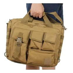 homefish tactical nylon messenger bag – multifunction laptop backpack with molle system for climbing & outdoor travel