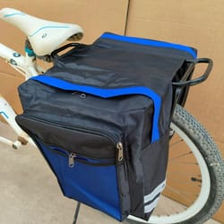 mtb bicycle carrier rear rack trunk bag – durable double-side pannier for travel & commuting