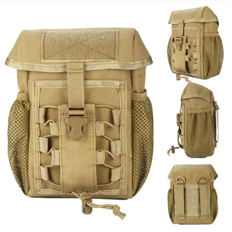Outdoor Utility Pouch Bag Waterproof 1000D Nylon Folding Molle Dump Bag For Hiking 0
