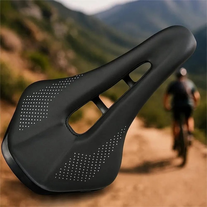 Universal Soft PU Leather Bike Saddle AntiSkid Cushioned Comfort Seat For MTB Road Bicycles 1