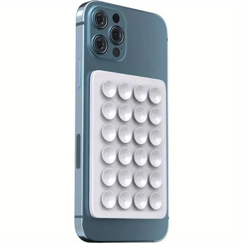 Square Silicone Suction Phone Holder Mat MultiFunctional AntiSlip Suction Cup Stand For Mobile Cas 7