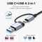 8in2 USB 30 USBC Docking Station Aluminum Multiport Adapter With SDTF Card Reader For Laptops PC 1