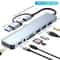 8in2 USB 30 USBC Docking Station Aluminum Multiport Adapter With SDTF Card Reader For Laptops PC 6