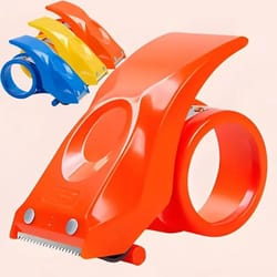 manual plastic sealing packer & tape dispenser – 50mm width roller cutter for parcel packaging