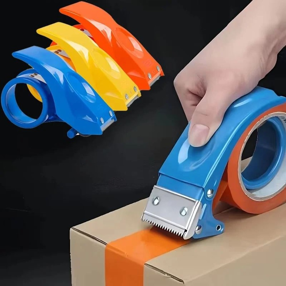Manual Plastic Sealing Packer Tape Dispenser 50mm Width Roller Cutter For Parcel Packaging 1