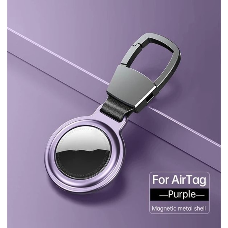 Magnetic Metal Protective Case For Apple AirTag HeavyDuty Keychain Bumper Locator Sleeve 9
