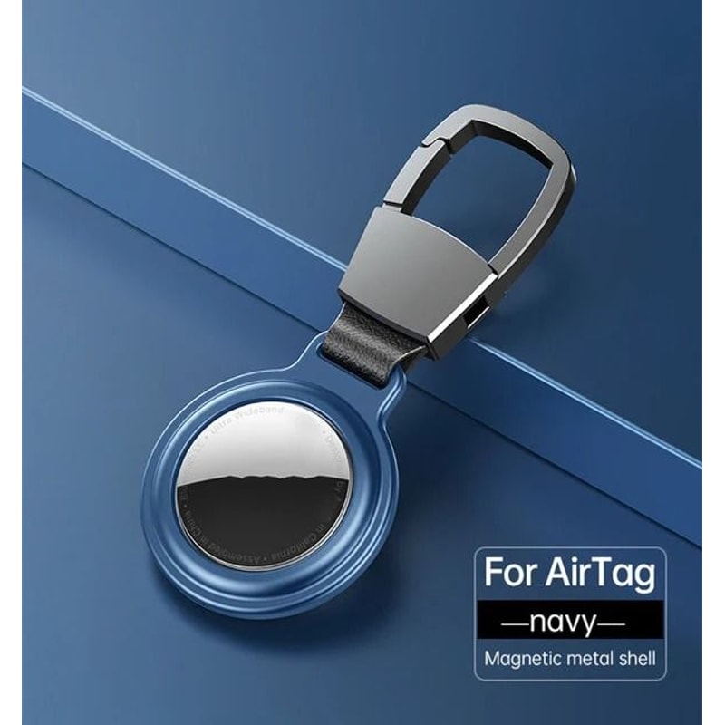 Magnetic Metal Protective Case For Apple AirTag HeavyDuty Keychain Bumper Locator Sleeve 10