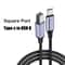 USBC To USBB 20 Braided Printer Cable HighSpeed Scanner Cord For HP Canon Epson MacBook 0
