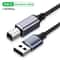 USBC To USBB 20 Braided Printer Cable HighSpeed Scanner Cord For HP Canon Epson MacBook 6