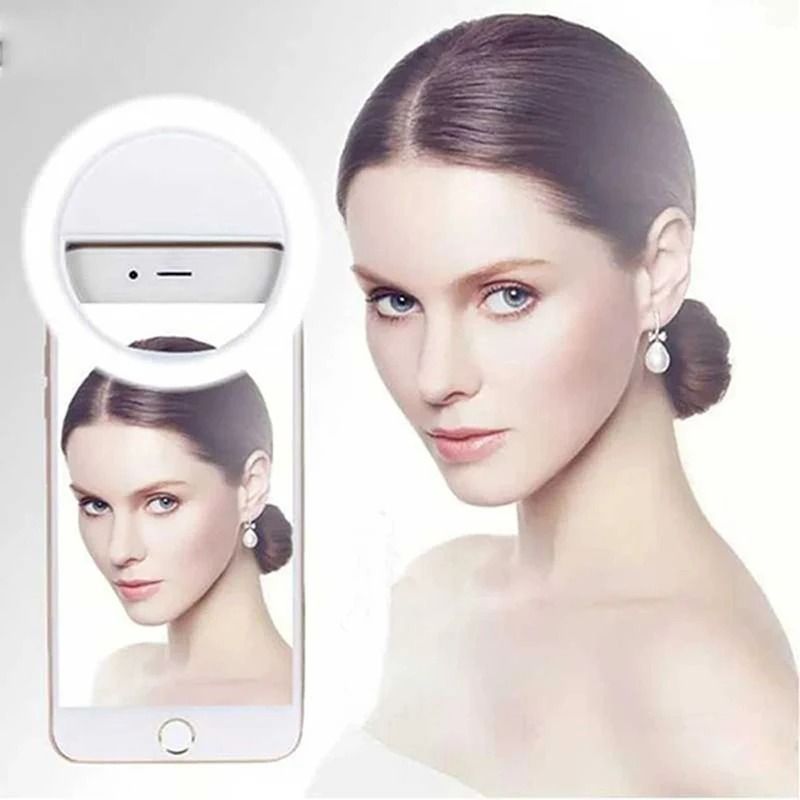 LED Light Ring Phone Lens Selfie Light Adjustable Brightness Mini Fill Lamp For IPhone Android La 1