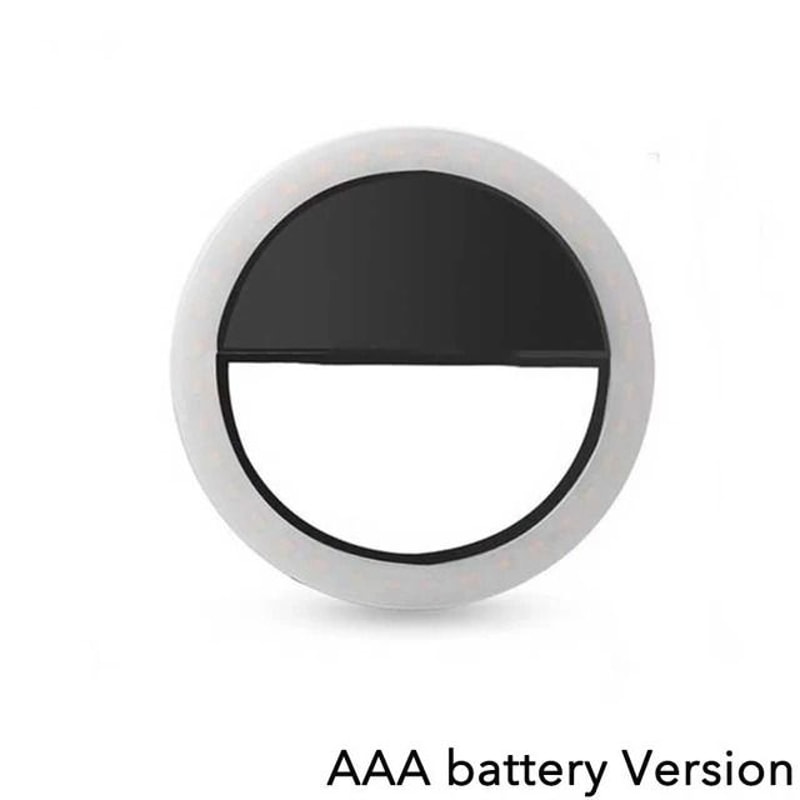 LED Light Ring Phone Lens Selfie Light Adjustable Brightness Mini Fill Lamp For IPhone Android La 6