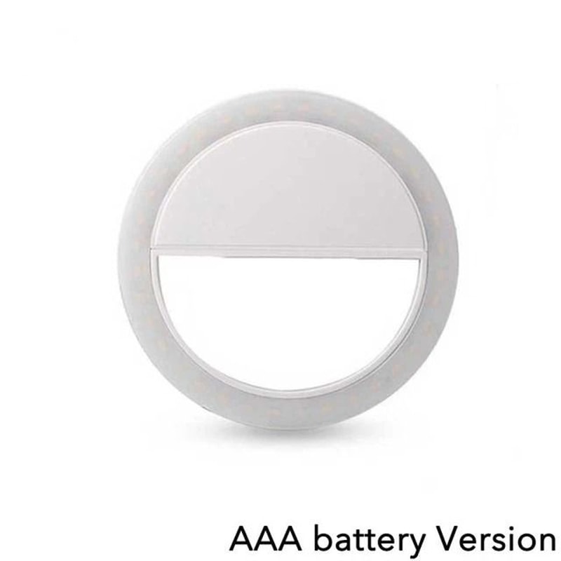 LED Light Ring Phone Lens Selfie Light Adjustable Brightness Mini Fill Lamp For IPhone Android La 7