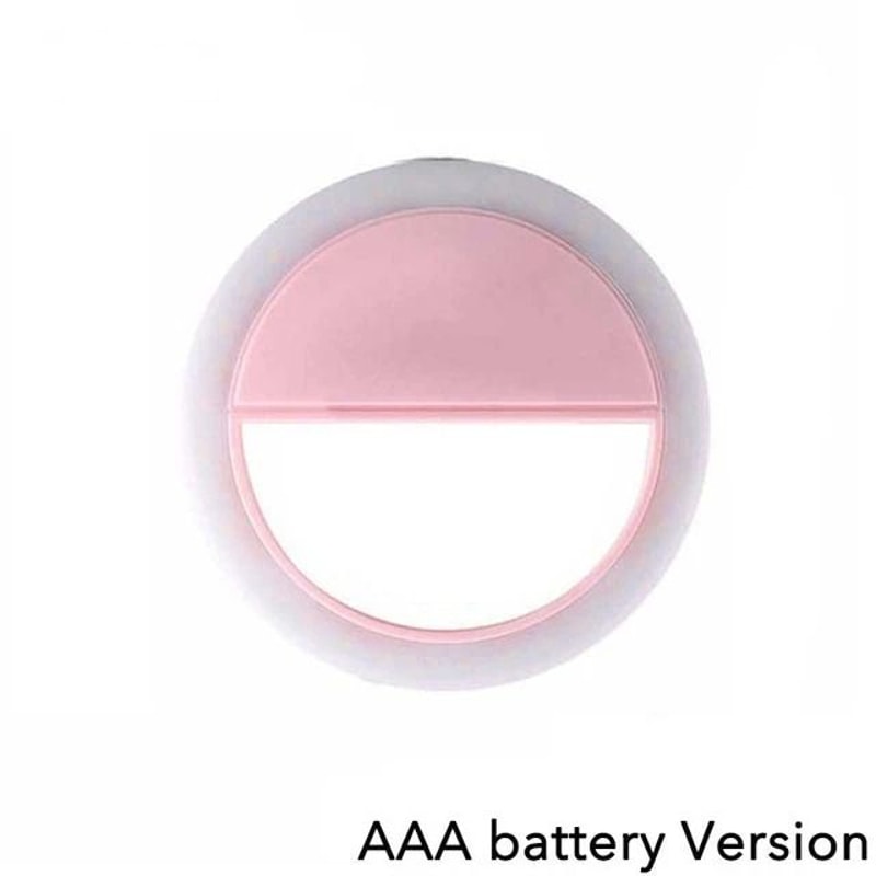LED Light Ring Phone Lens Selfie Light Adjustable Brightness Mini Fill Lamp For IPhone Android La 8