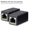 RJ45 Ethernet Coupler Extender Female To Female Cat5Cat6 Connector Adapter For Networking 3