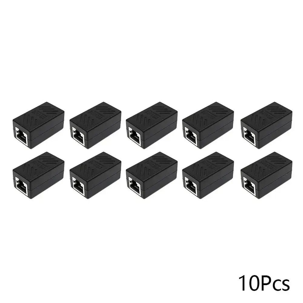 RJ45 Ethernet Coupler Extender Female To Female Cat5Cat6 Connector Adapter For Networking 8