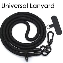 long adjustable universal mobile phone lanyard – crossbody shoulder strap & detachable anti-lost neck cord