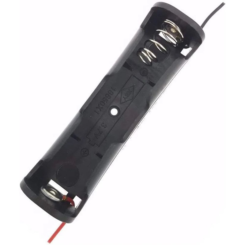 10Piece 18650 Battery Holder Set DIY SingleSlot Plastic Storage Box With PreSoldered Lead Wires 1