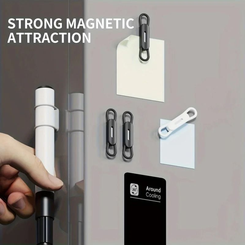 6Piece Magnetic Pencil Holder Set Multifunction Silicone Pen Clips For Tablets Office Organizatio 1