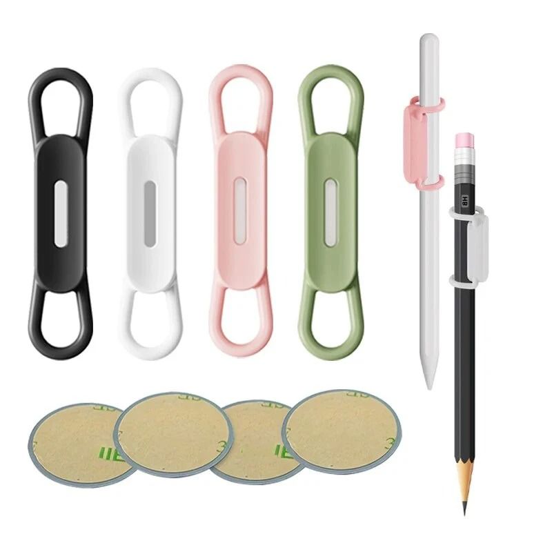 6Piece Magnetic Pencil Holder Set Multifunction Silicone Pen Clips For Tablets Office Organizatio 11