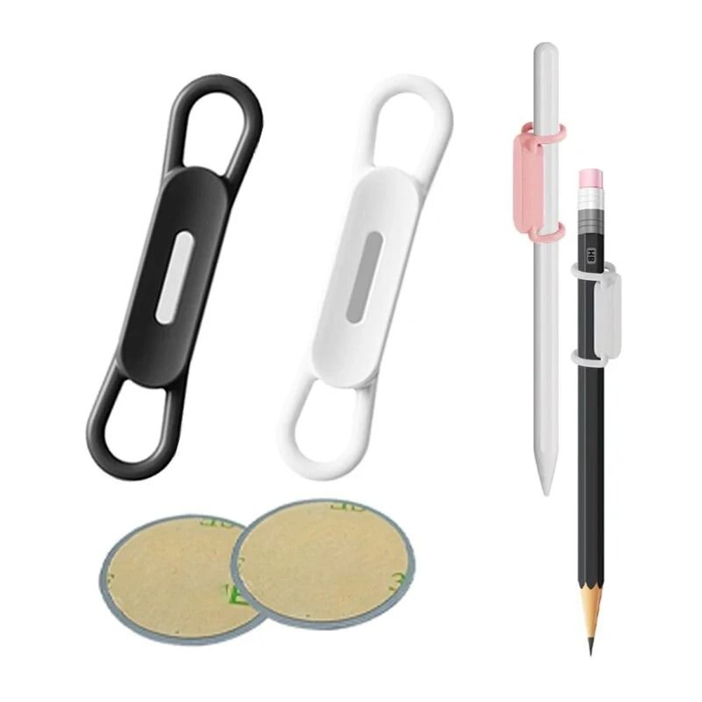 6Piece Magnetic Pencil Holder Set Multifunction Silicone Pen Clips For Tablets Office Organizatio 6