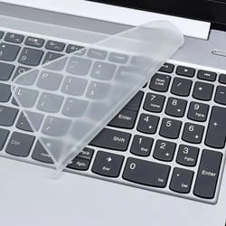 universal clear keyboard cover – ultra-thin silicone dustproof protector for 13–17 inch laptops