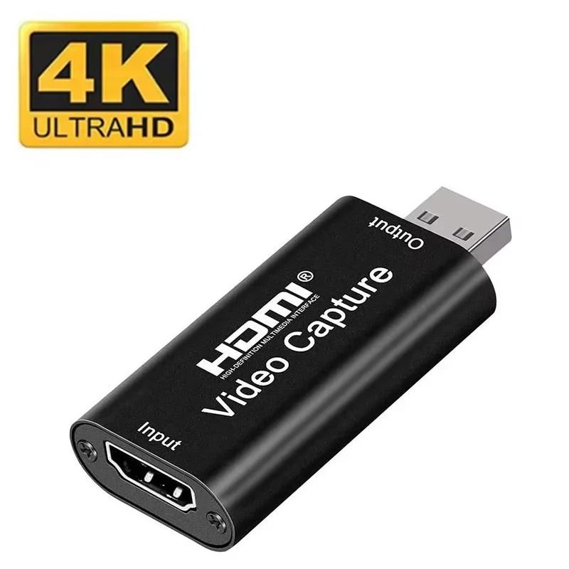 USB 30 To HDMI 4K Video Capture Card HighDefinition Record Box For PS4 Camcorders Live Streaming 0