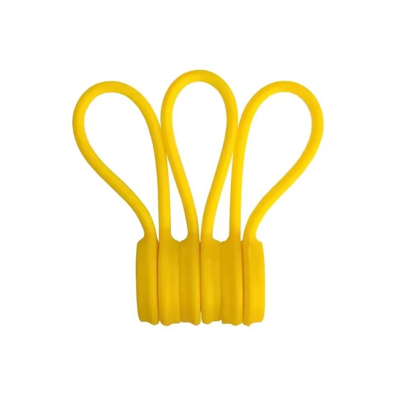 10Piece Reusable Magnetic Cable Ties Versatile Silicone Cord Organizer MultiPurpose Magnetic Fast 1